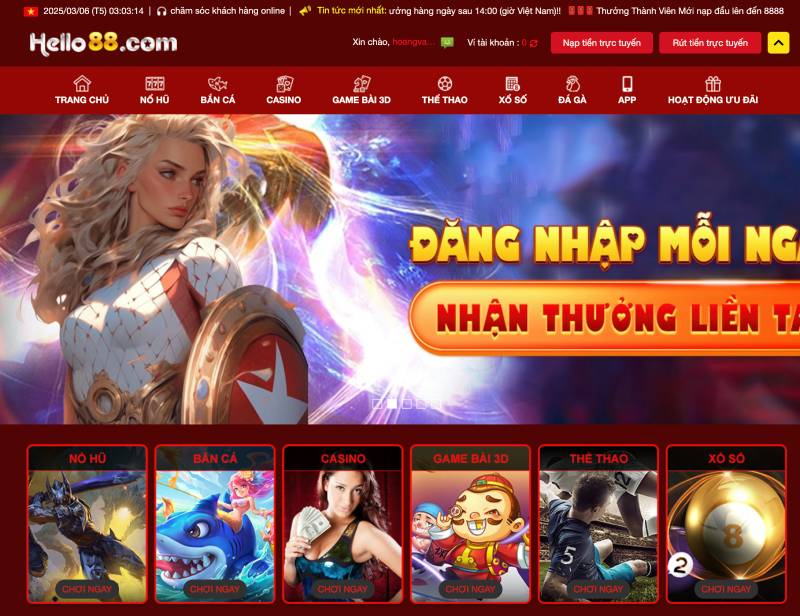 Hello88 ⭐️ Nhà Cái Cá Cược Uy Tín #1 Châu Á Link Mới Nhất Tặng 88k 3 Giao Diện Thân Thiện