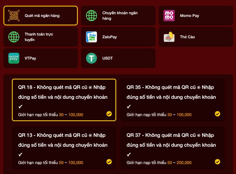 Hướng Dẫn Nạp Tiền Hello88 – Giao Dịch Nhanh Gọn 3 Quét mã ngân hàng